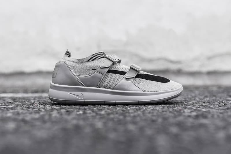 NikeLab Air Sockracer Flyknit Black Sail Pale Grey