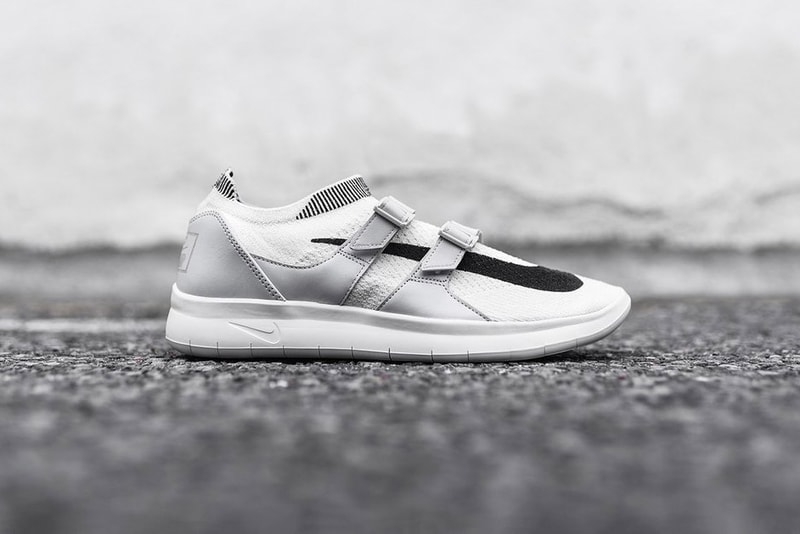 NikeLab Air Sockracer Flyknit Black Sail Pale Grey