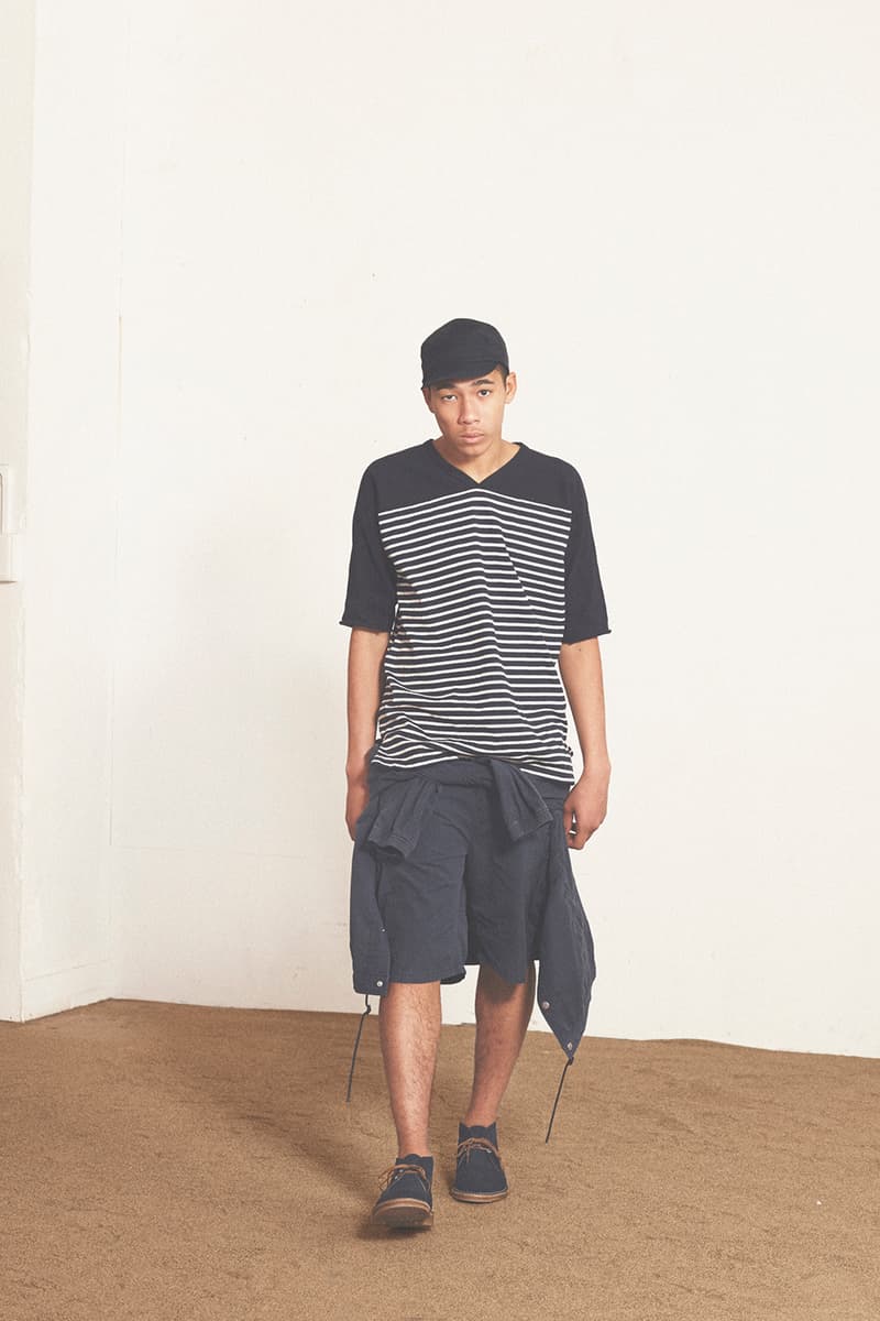 nonnative spring/summer 2017 Navy striped T-shirt