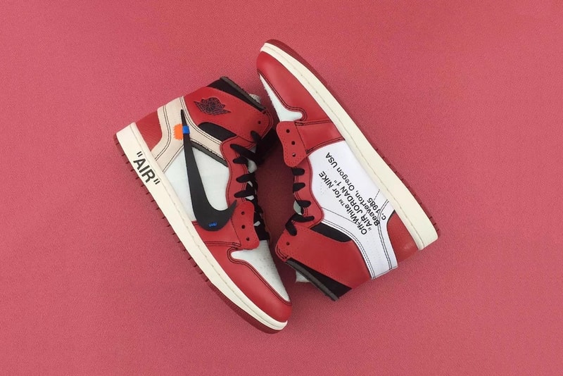 OFF WHITE c o Virgil Abloh Air Jordan 1 Sneaker Footwear Shoes