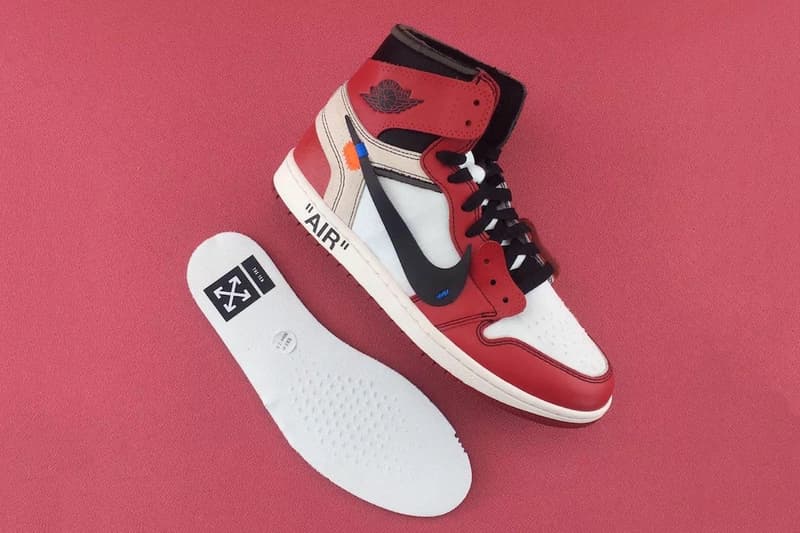 OFF WHITE c o Virgil Abloh Air Jordan 1 Sneaker Footwear Shoes