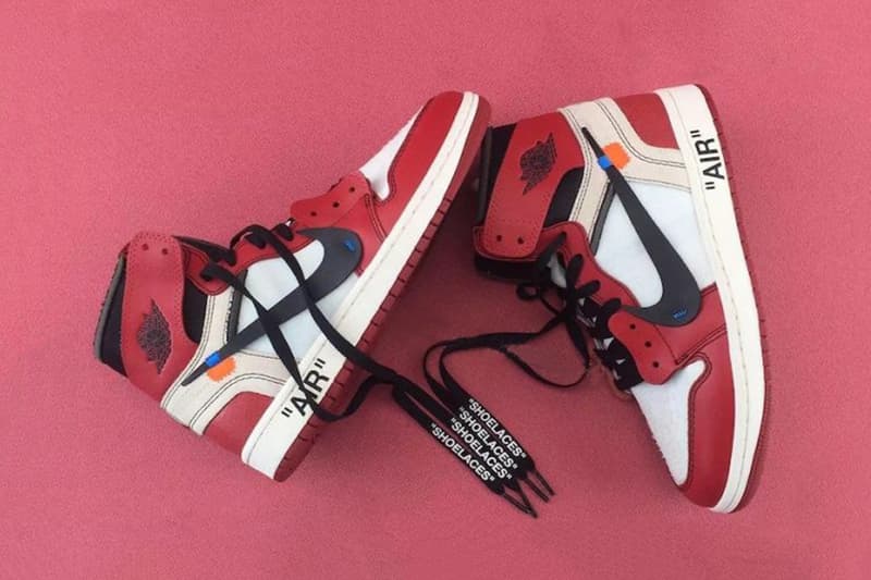 OFF WHITE c o Virgil Abloh Air Jordan 1 Sneaker Footwear Shoes