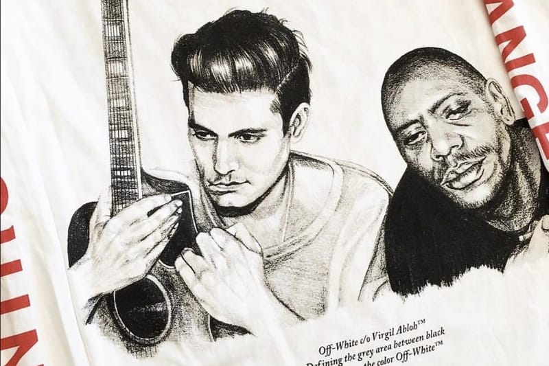 Off-White™ Designs a Concert T-Shirt for John Mayer & Dave Chappelle
