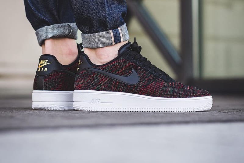 air force 1 flyknit on feet