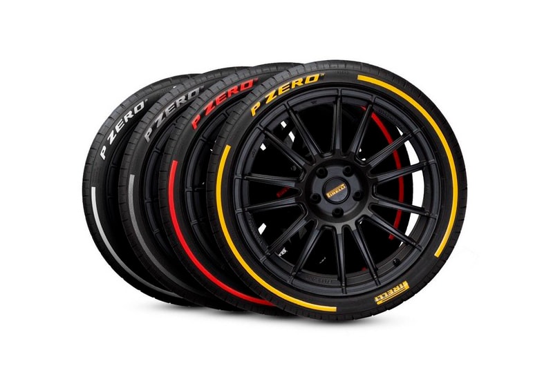 Colored Pirelli P Zero Red Yellow Silver White