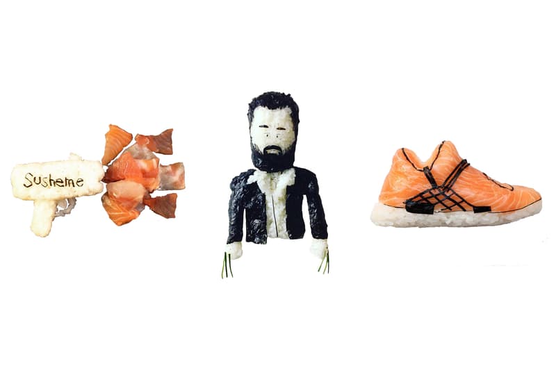 Sneaker Sushi Chef Yujia Hu Onigiriart Shoe-shi yeezy adidas jordan air supreme nike actors pop culture kanye west