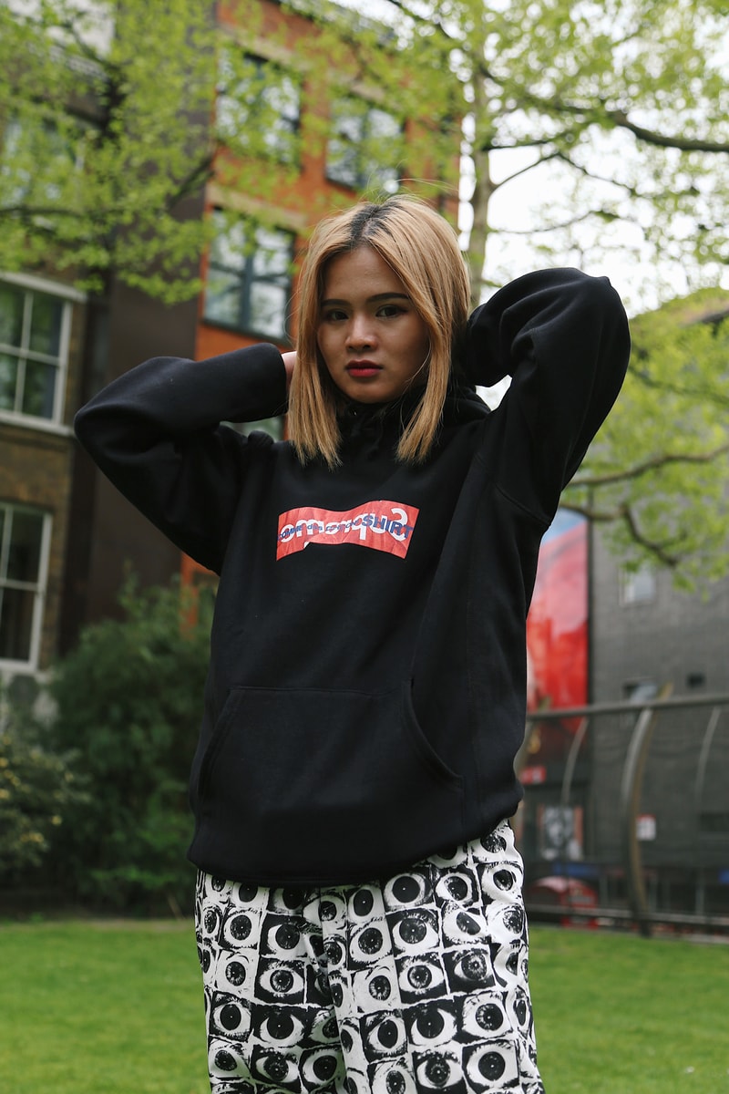 Supreme x COMME des GARÇONS Box Logo Hoodie Black Pants