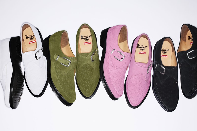 Supreme x Dr. Martens 2017 Spring/Summer Collection Rousden Creeper White Green Pink Black