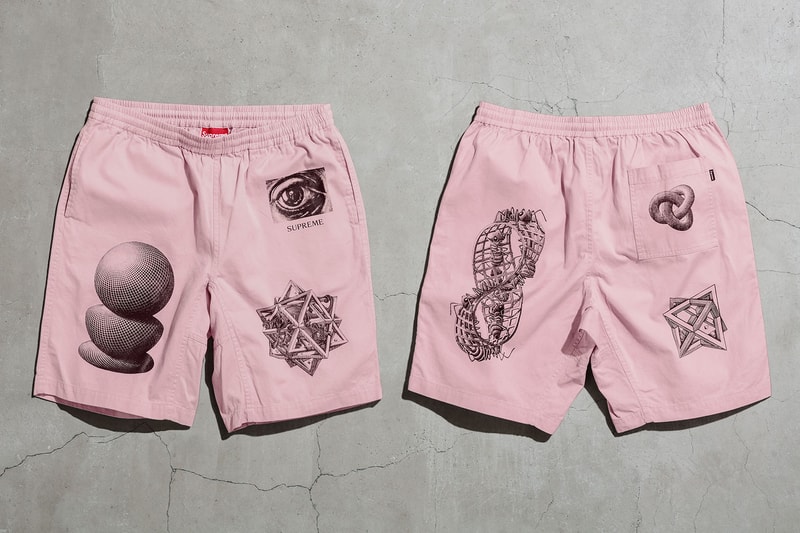 Supreme MC Escher Pink Shorts