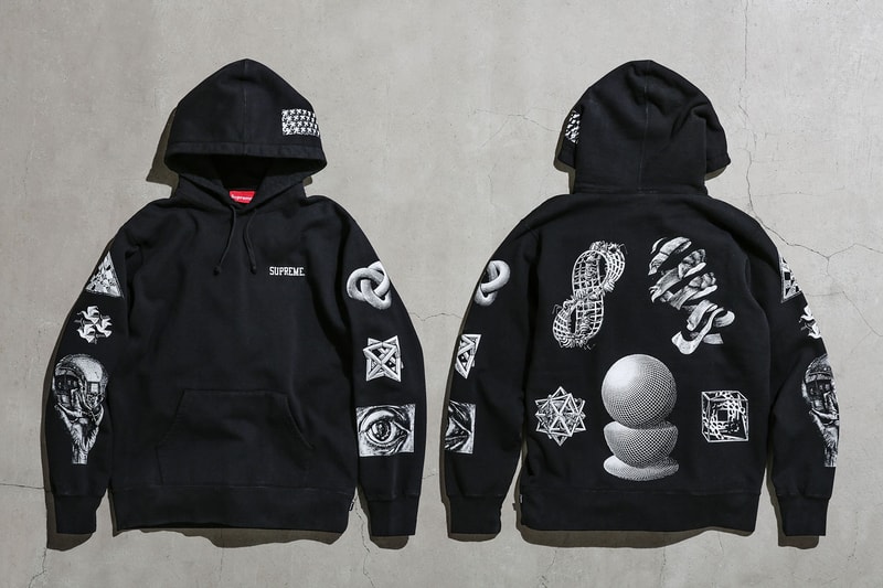 Supreme MC Escher Black Hoodie