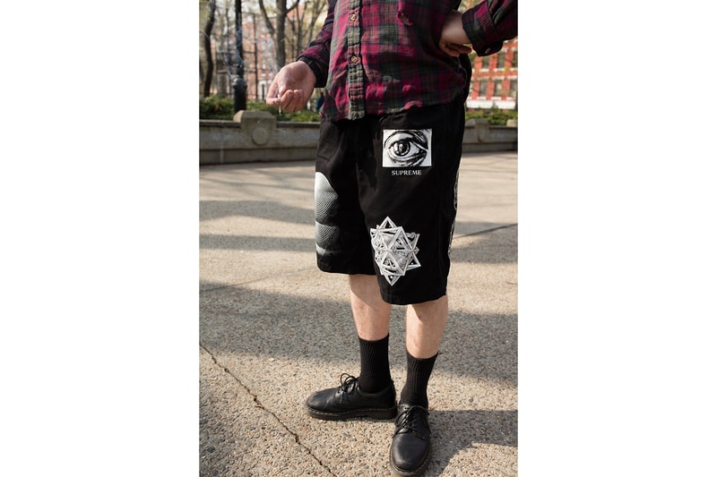 Supreme MC Escher Black Shorts