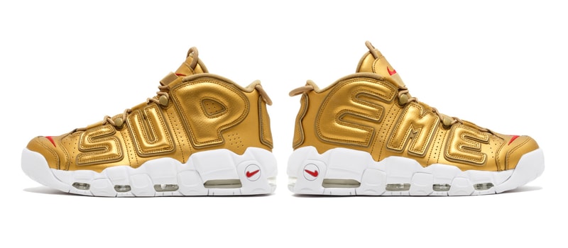 Supreme x Nike Air More Uptempo "Metallic Gold"