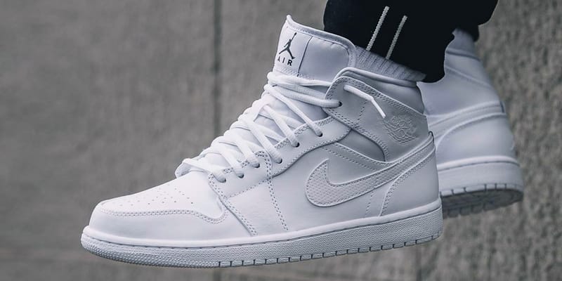 all white jordans with strap