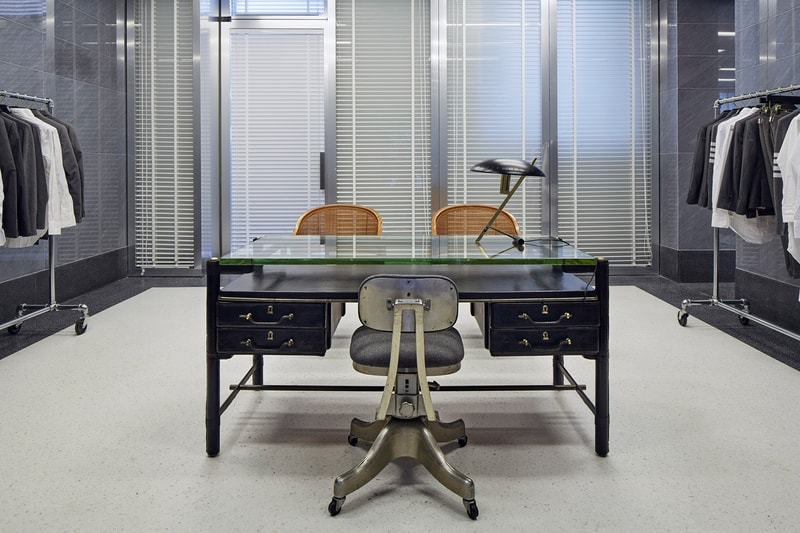 Thom Browne Milan Flagship Designer Italian American Office Space Grey Colors