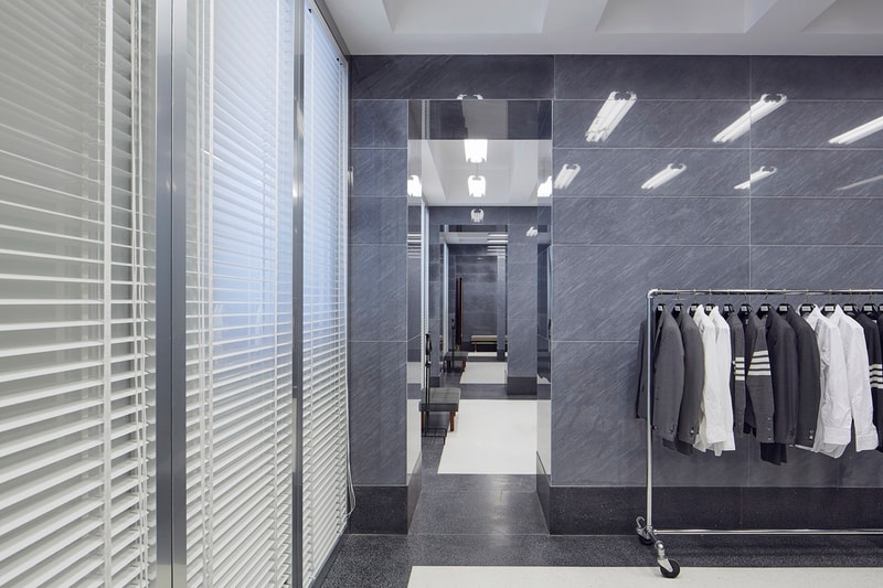 Thom Browne Milan Flagship Designer Italian American Office Space Grey Colors