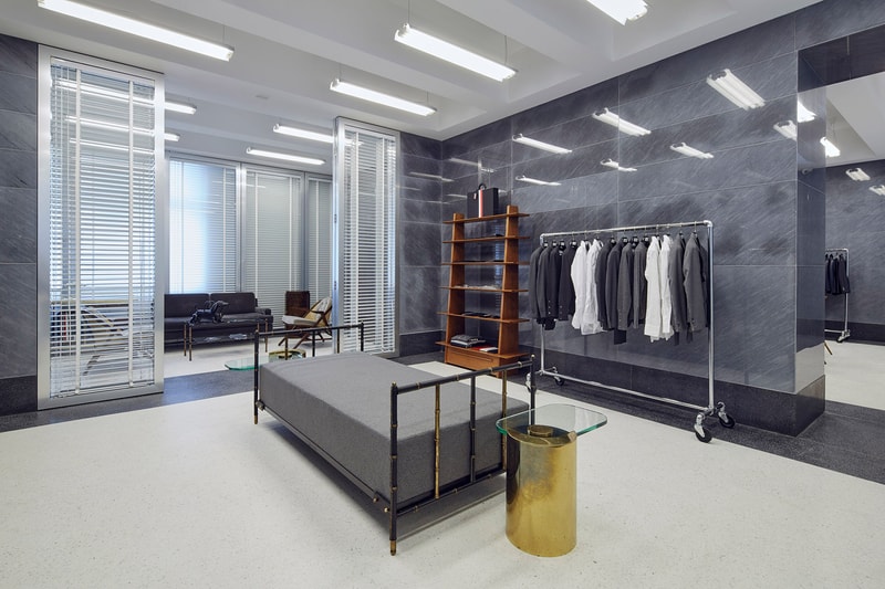 Thom Browne Milan Flagship Designer Italian American Office Space Grey Colors