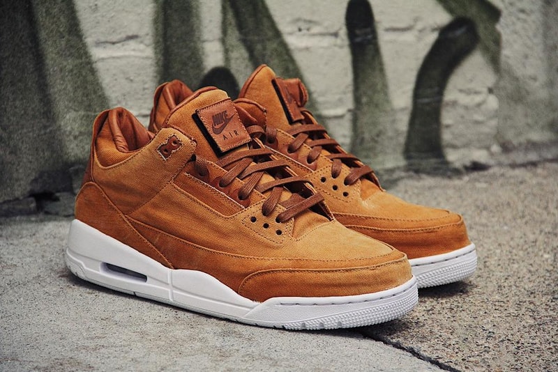 Air Jordan 3 Khaki Denim Custom Ting Meister Leather Brown