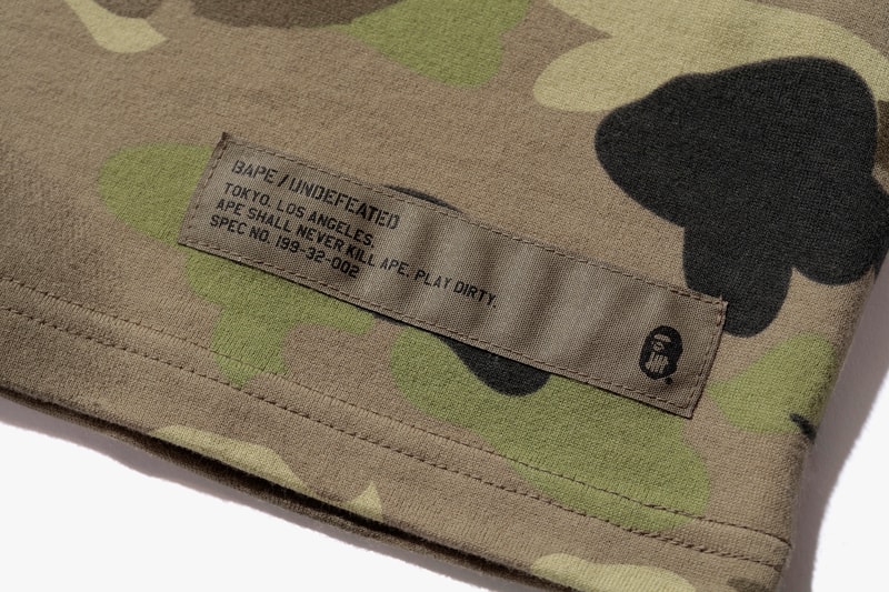 UNDEFEATED BAPE 2017 Spring/Summer Collection A Bathing Ape T-Shirt Shark Hoodies Camo Print