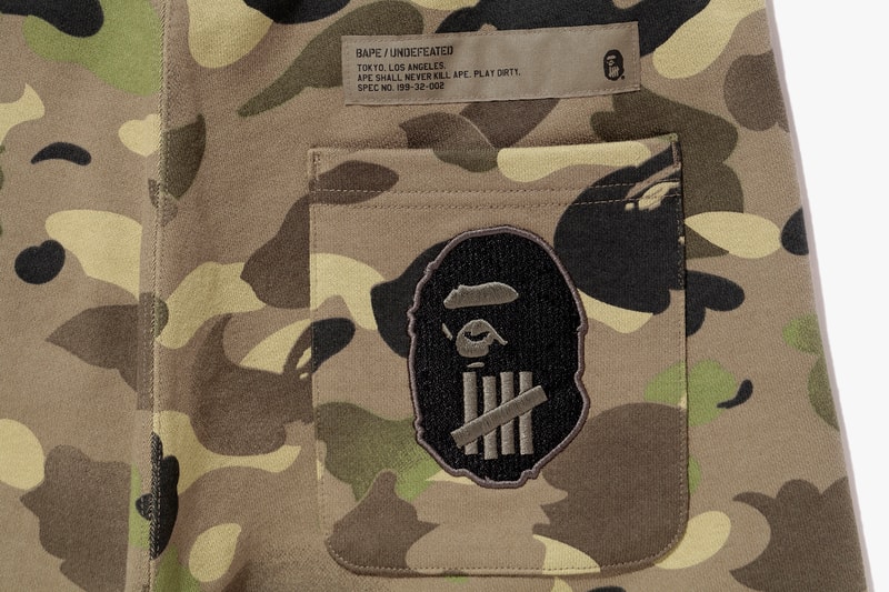 UNDEFEATED BAPE 2017 Spring/Summer Collection A Bathing Ape T-Shirt Shark Hoodies Camo Print