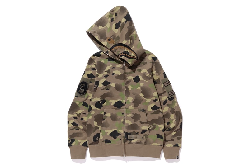 UNDEFEATED BAPE 2017 Spring/Summer Collection A Bathing Ape T-Shirt Shark Hoodies Camo Print