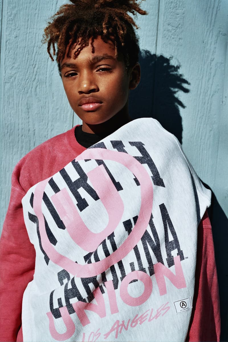 Union LA Lookbook Champion Collegiate Grey/Pink Shirt