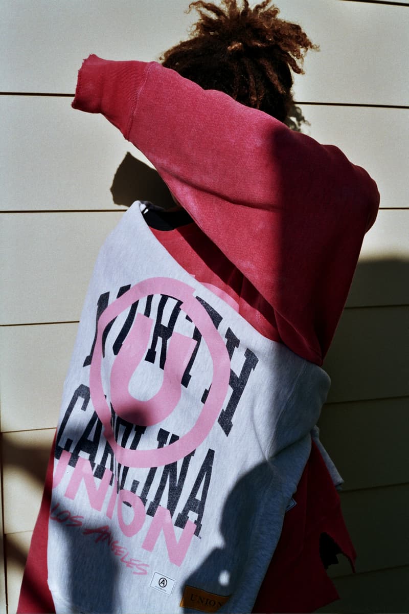 Union LA Lookbook Champion Collegiate Grey/Pink Sweat