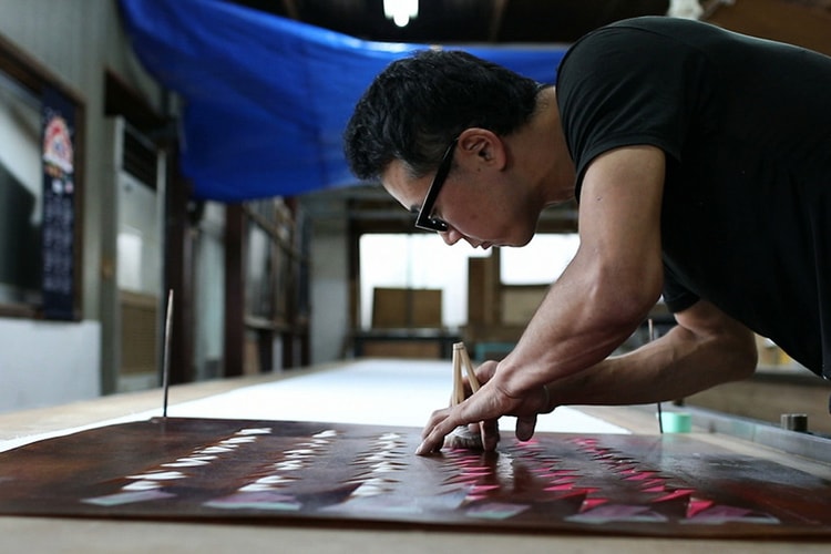 visvim Explores Katazurizome Stencil Dyeing Technique in Latest Dissertation