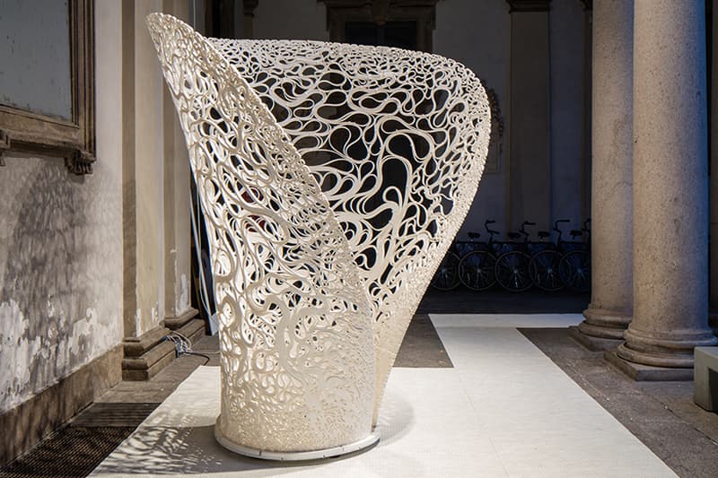 Zaha Hadid Architects Thallus Sculpture Milan Design Week 2017 Installation 3D Printing Art Design