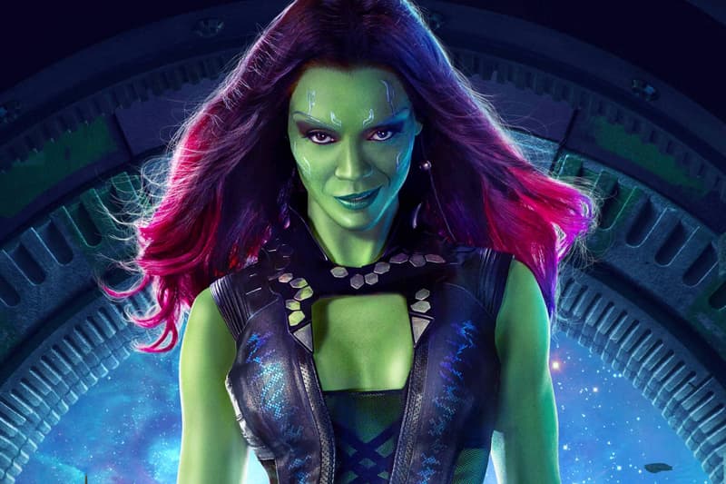 zoe saldana marvel avengers guardians of the galaxy