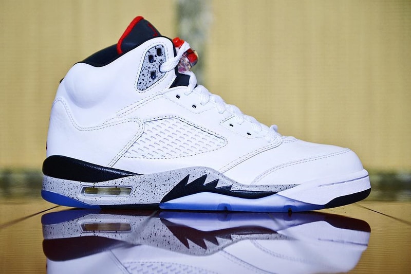 Air Jordan 5 Retro Cement White