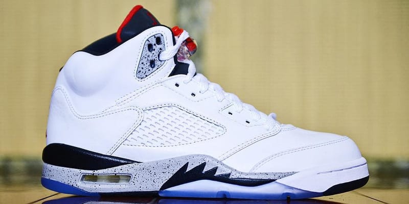 jordans 5 white cement