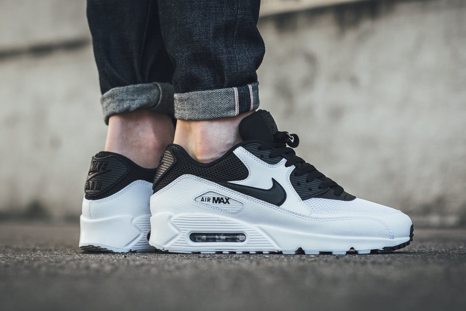 Nike air max 90 white and black mens Clearance