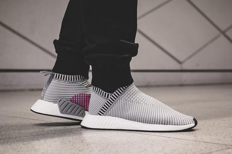 adidas NMD CS2 PK Shock Pink Pack City Sock Grey Black