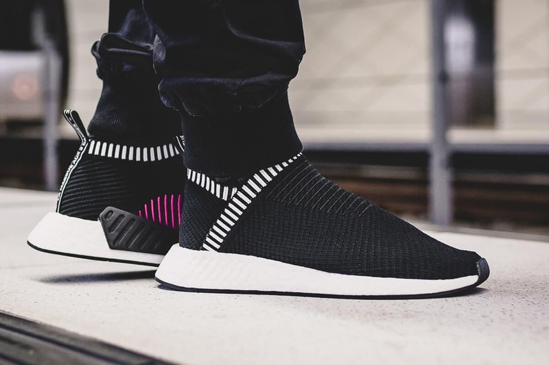 adidas NMD CS2 PK Shock Pink Pack City Sock Grey Black