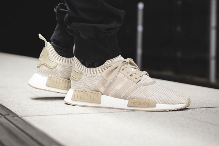 On-Feet Looks of the adidas NMD R1 Boost Runner "R White/Core Black" And "Linen Khaki"