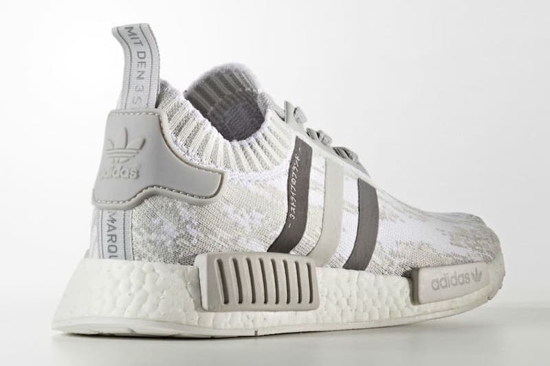 Adidas Nmd R1 Primeknit Glitch Camo White Hypebeast