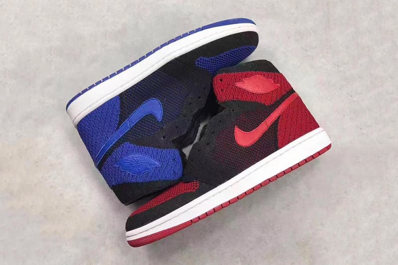 Air Jordan 1 Flyknit "Banned" "Royal"