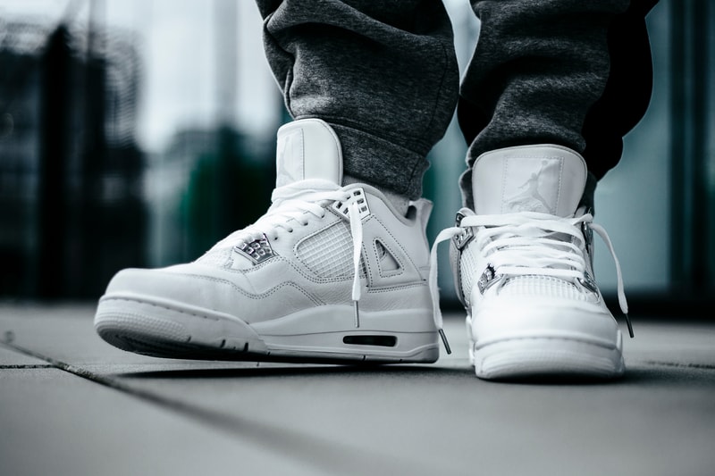 Nike Air Jordan 4 Pure Money White Metallic Silver