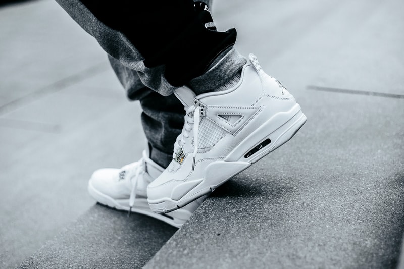 Nike Air Jordan 4 Pure Money White Metallic Silver