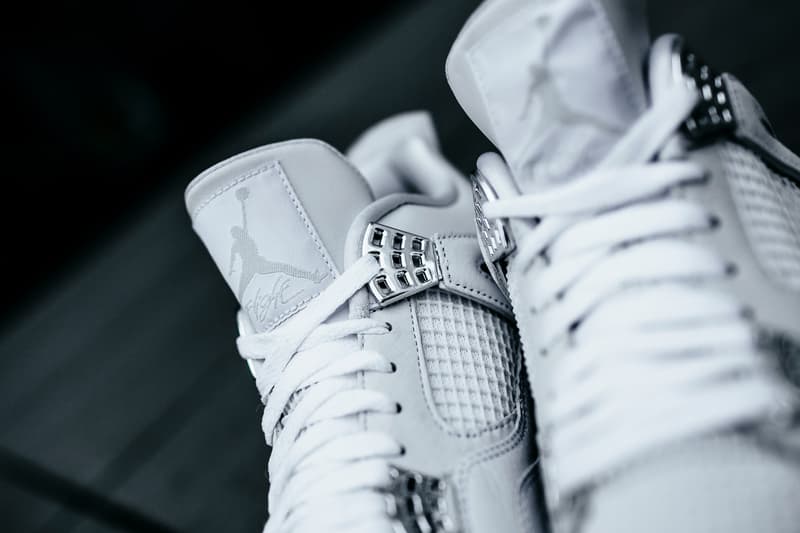 Nike Air Jordan 4 Pure Money White Metallic Silver