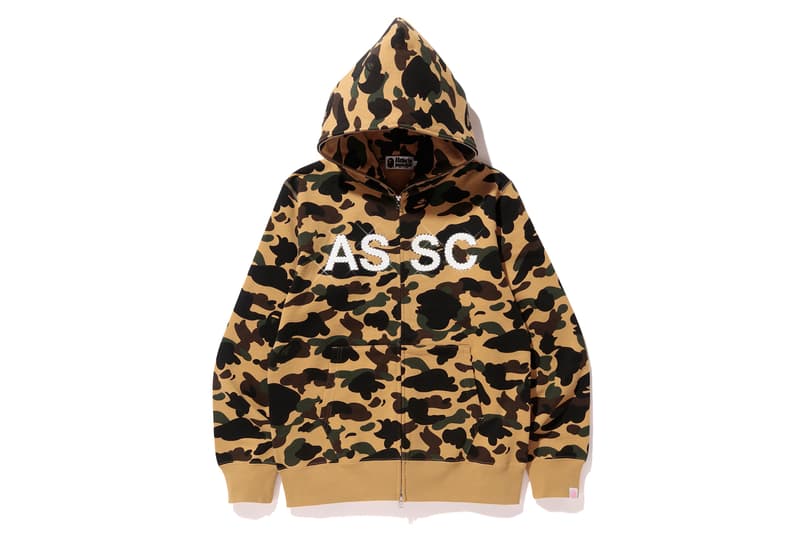 Anti Social Social Club x BAPE Full Zip ASSC Yellow Front