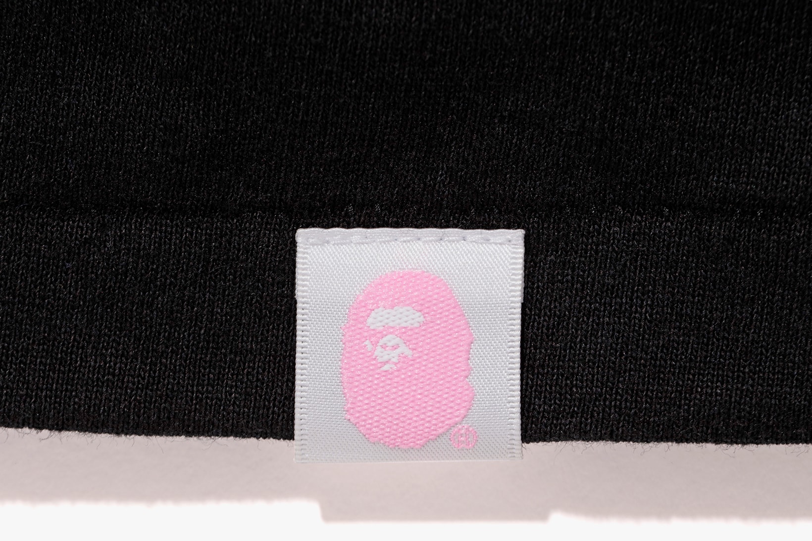 Anti Social Social Club x BAPE T-Shirt Black Pink Tag Front