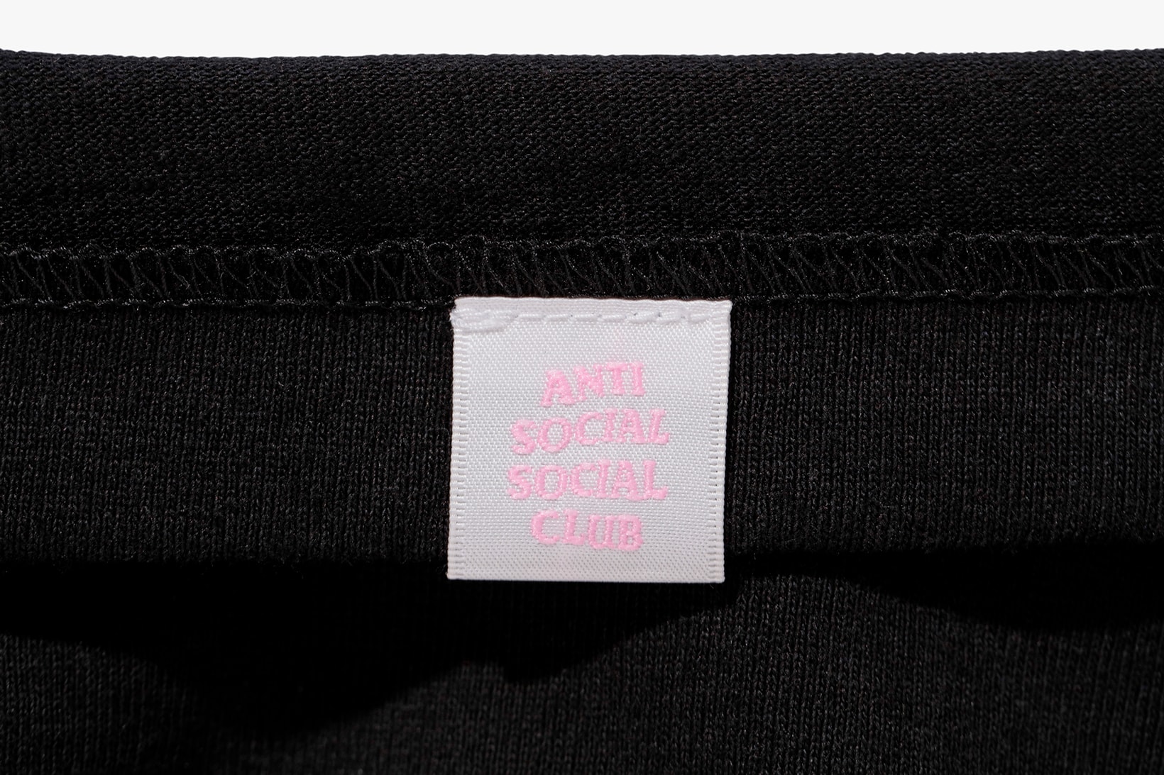 Anti Social Social Club x BAPE T-Shirt Black Pink Tag Back