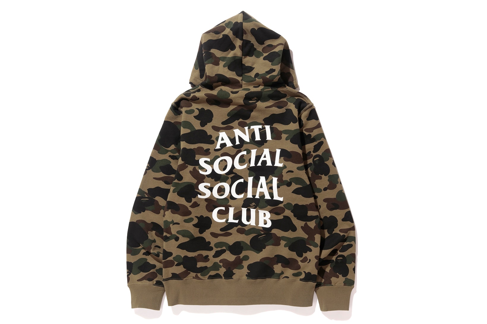Anti Social Social Club x BAPE Pullover Green Back