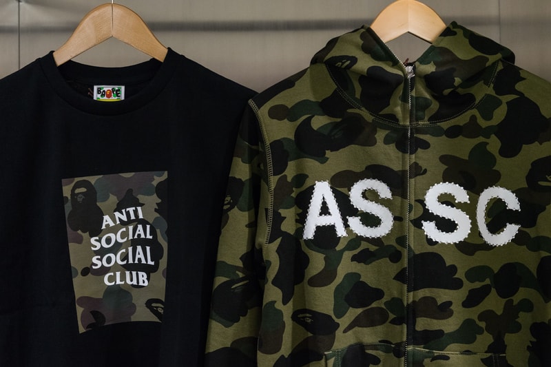 Anti Social Social Club BAPE Launch Fashion Streetwear Apparel Accessories Clothing