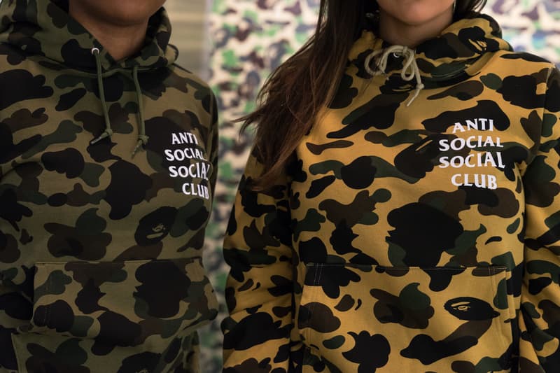 Anti Social Social Club BAPE Launch Fashion Streetwear Apparel Accessories Clothing