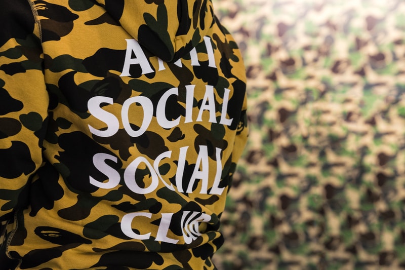 Anti Social Social Club BAPE Launch Fashion Streetwear Apparel Accessories Clothing