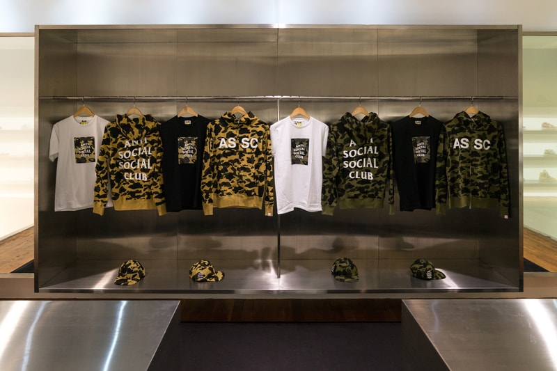 Anti Social Social Club BAPE Launch Fashion Streetwear Apparel Accessories Clothing