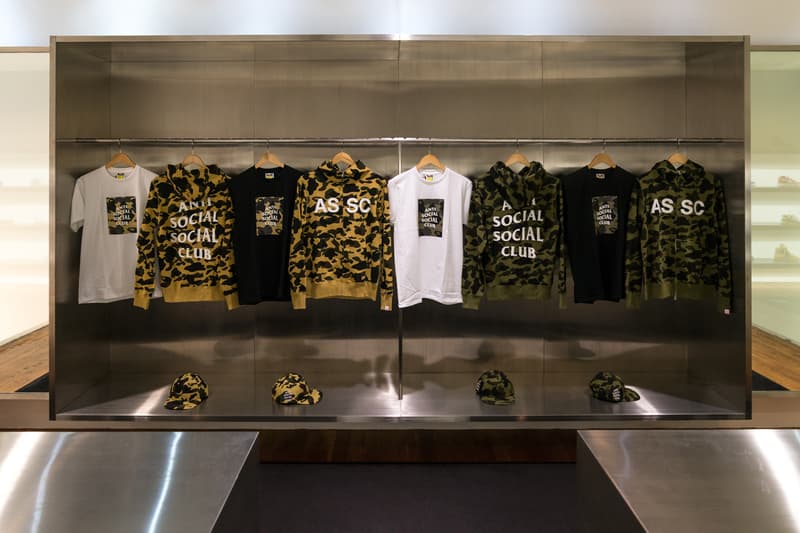 Anti Social Social Club BAPE Launch Fashion Streetwear Apparel Accessories Clothing