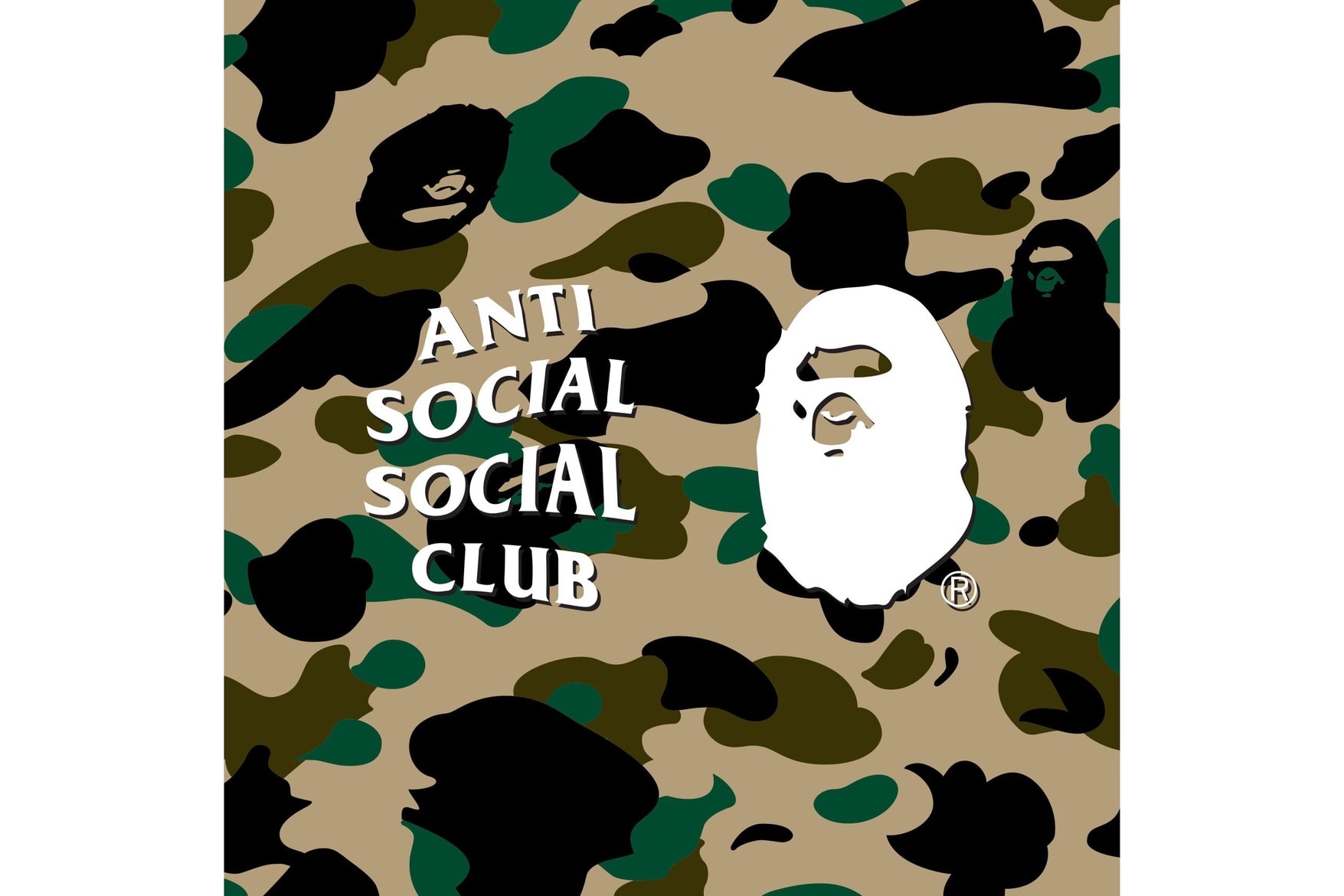 Anti Social Social x BAPE Swarovski Hoodie Tease